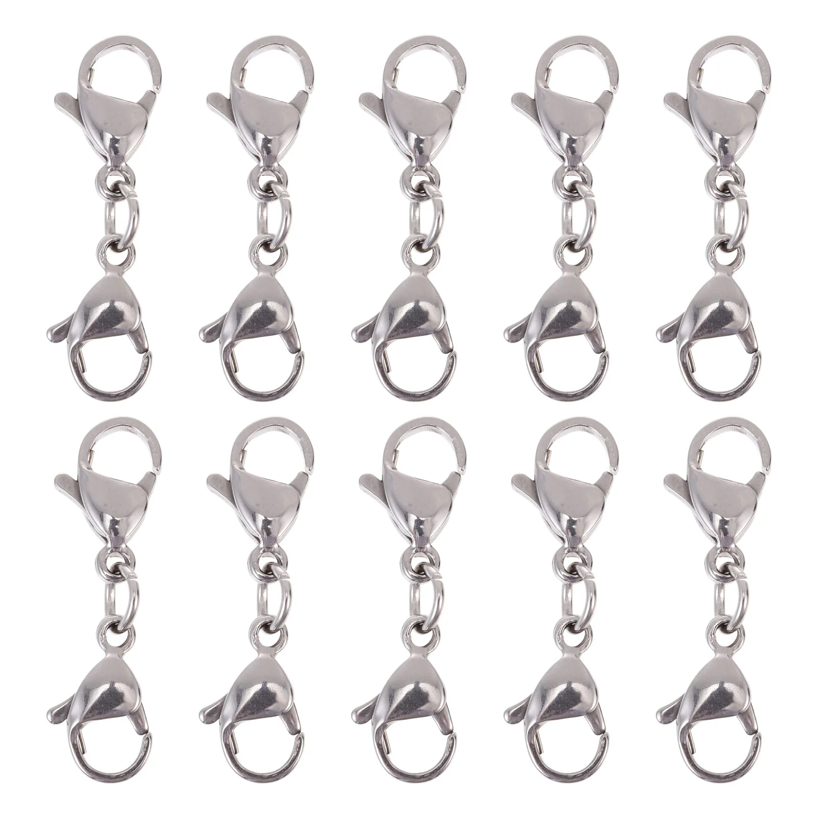 

Lobster Clasps Clasp Jewelry Snap Keychainextender Claw Necklace Hooks Making Hook Lanyard Double Diy Chain Clip Key Trigger