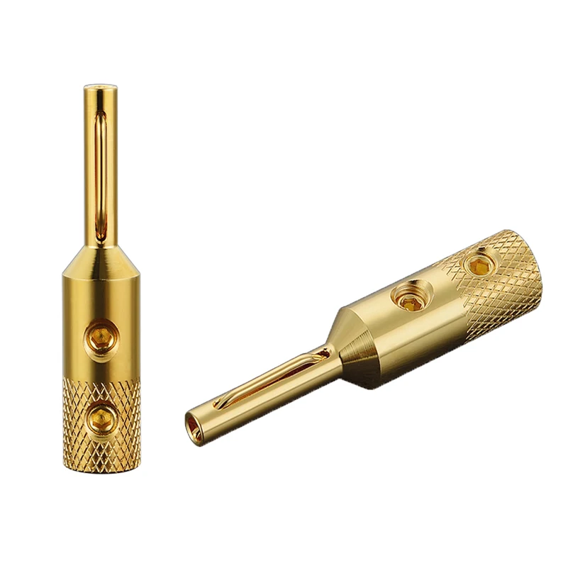 New Viborg Hifi Audio Banana Plug Pure Copper Silver/Gold/Rhodium Plated Available VB401 Jack Terminal for 5mm Speaker Wire