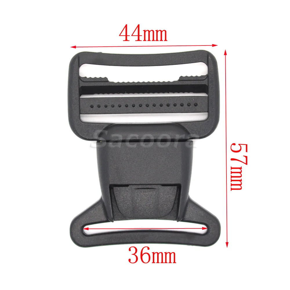 

1pcs/pack Pack 1-27/64"(36mm) Webbing Center Release Buckle Plastic for Sports Travel Bags