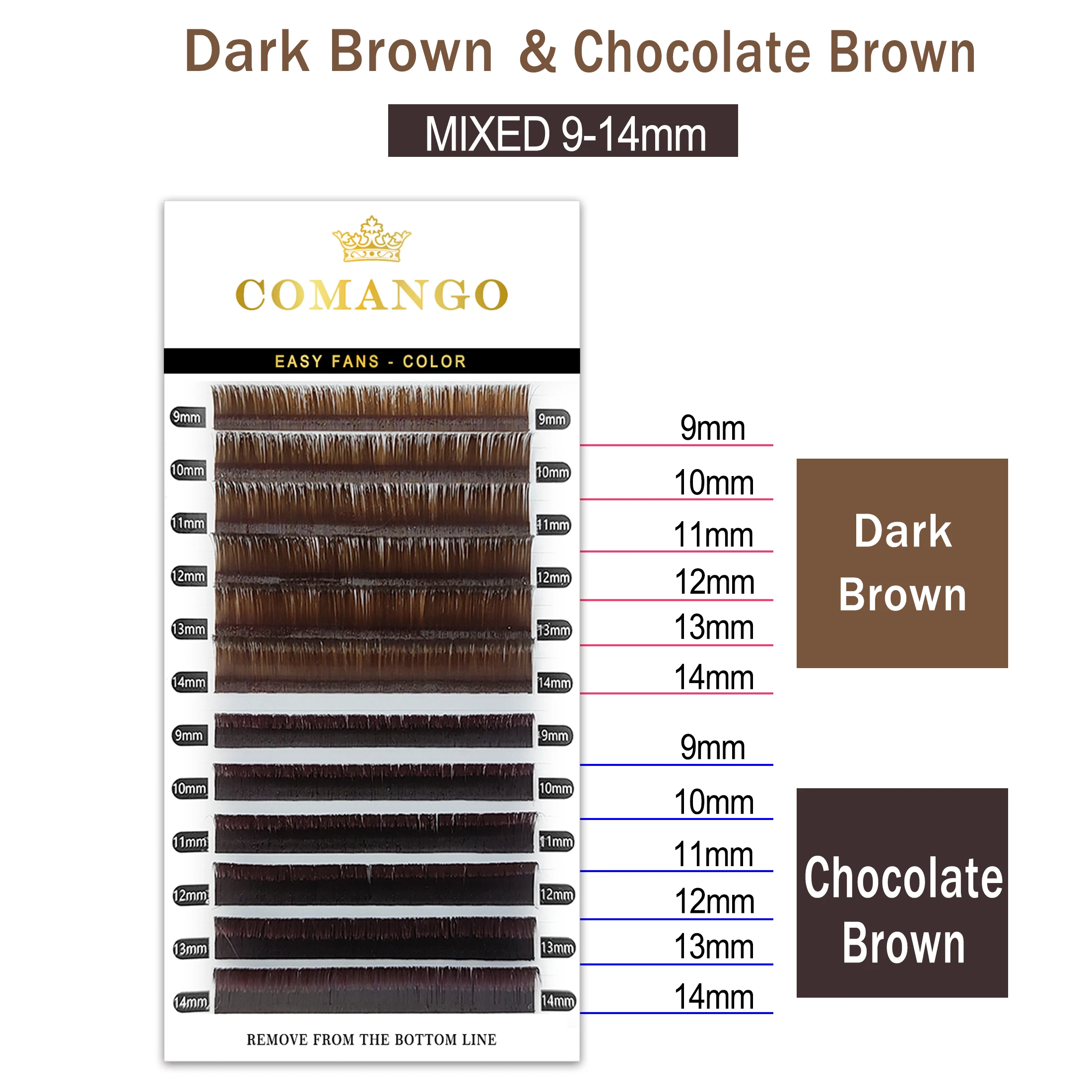 CoMango 2-цветный объем легкие вееры косплей кошачий глаз кашемировое наращивание