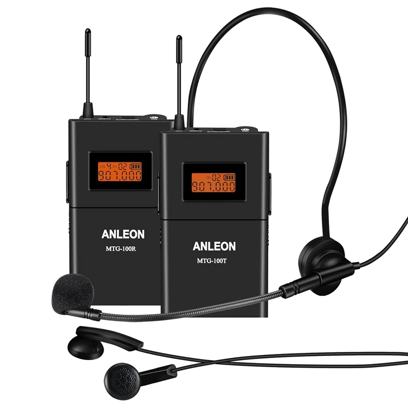 

ANLEON Wireless Tour Guide Explainer, Multi-Ear Hook Receivers, Government Affairs Factory Tour Guide Machine