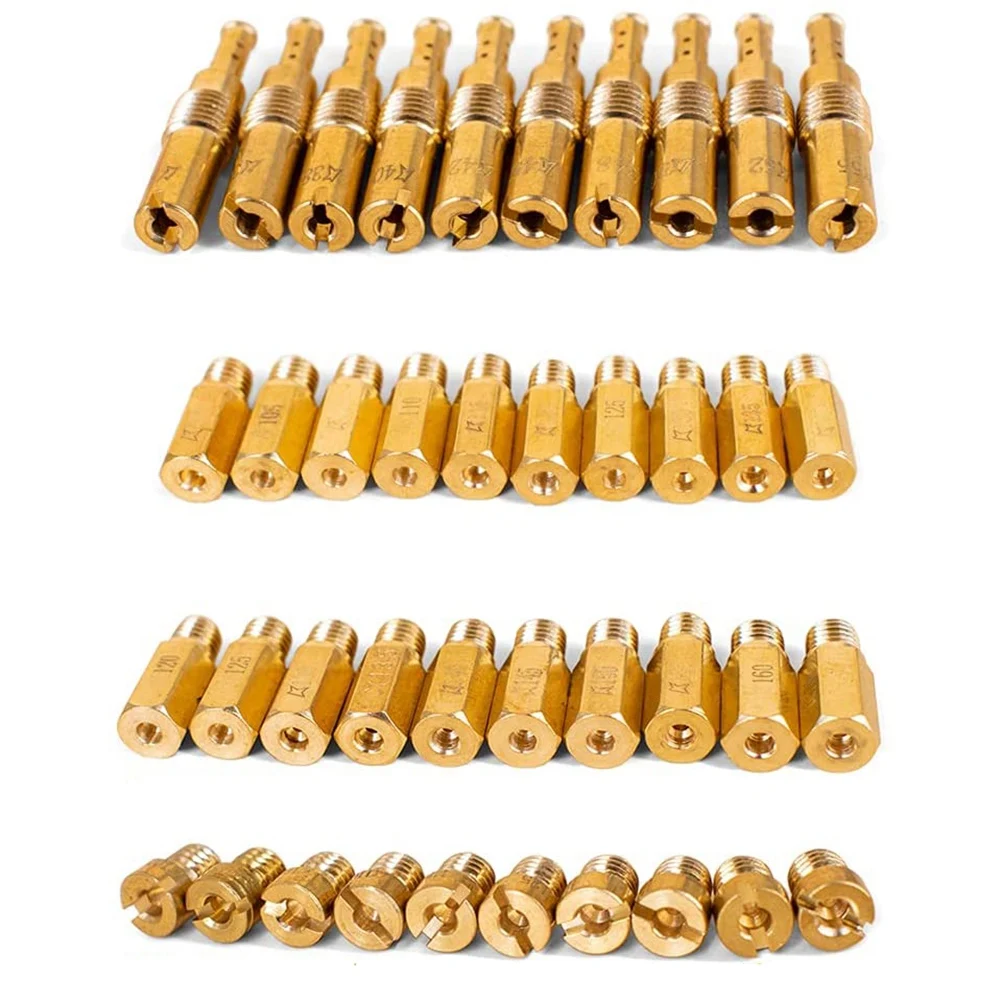 30Pcs Carburetor Main Jet and 10Pcs Slow Pilot Jets for PWK Keihin OKO CVK PWM Carbs | Carburetors