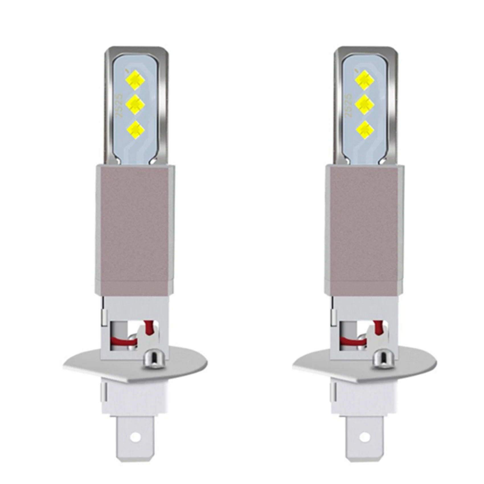 

Светодиодсветодиодный лампы H1 для мотоцикла, 6000 лм, К, 80 Вт, 6SMD, 2 шт.