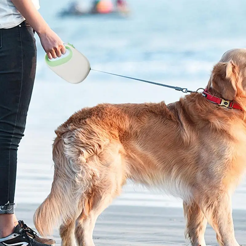 Выдвижной ремень для собаки удлиняющий поводок 5 м портативный вытягивания
