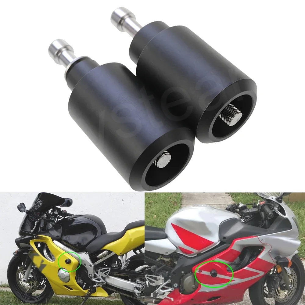 

Ползунки на раму мотоцикла, защита от падения, защита от падения, накладка для Honda CBR600 F4/F4i 1999-2006 2000 2001 2002 2003 2004 2005, черный