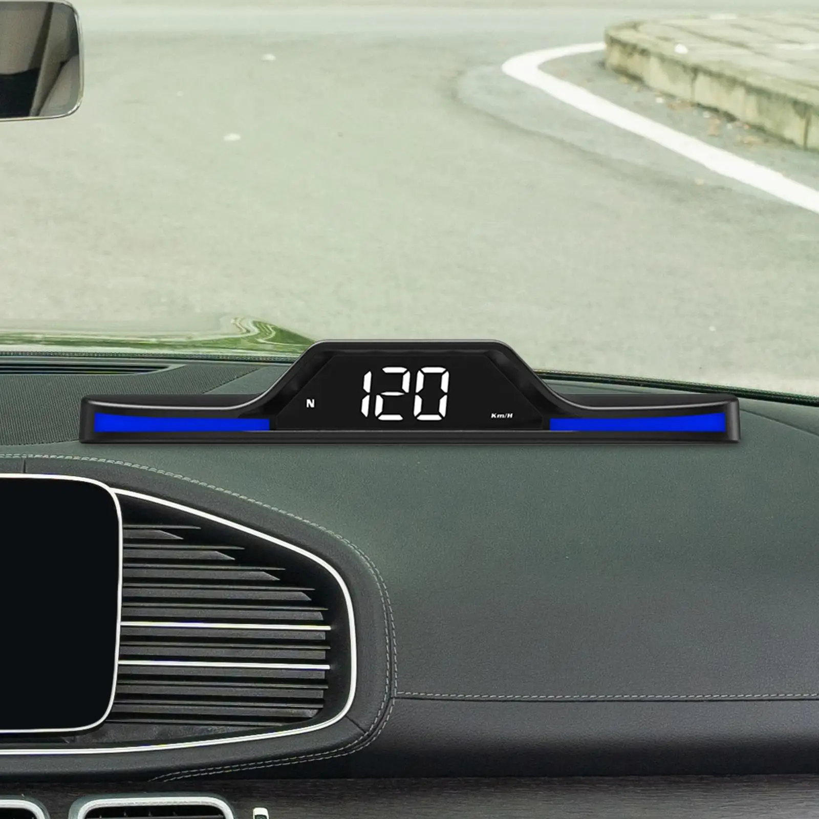 

Car Head up Display Modern Time Car Accessories HUD over Speed Warning Digital Speedometer for Cars All Car Vehicles Father