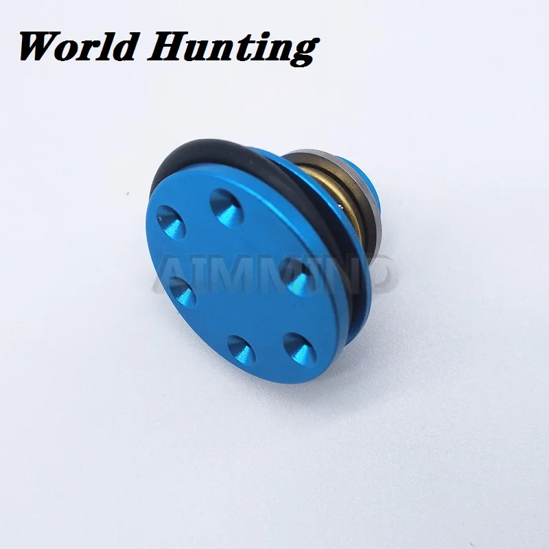 

High end double O-ring Ball bearing indigo piston head 8 holes (Anti-loose Version) for Ver.2/3 Airsoft AEG Gearbox