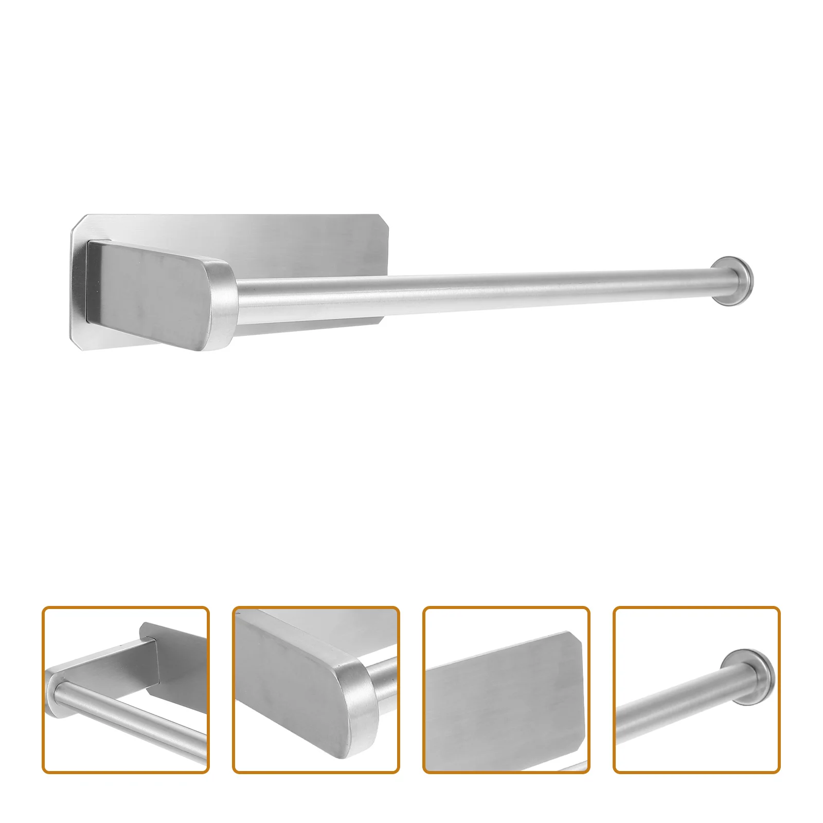 

Держатель для бумажных полотенец из нержавеющей стали, держатель для туалетной бумаги, подвесная полка, настенный держатель для бумажных п...