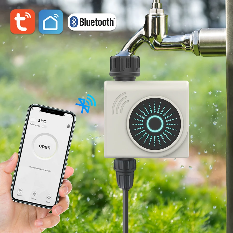 

Tuya Bluetooth Irrigation Programmer Smart Drip System Automatic Watering Timer Rain Sensor For Smart Home Google Home Alexa