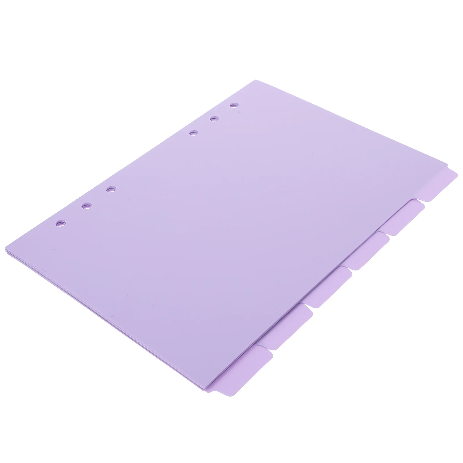 

6 Pcs Loose Leaf Paper Binder Tabs Page Organizer Dividers Dividing Line Ring A5