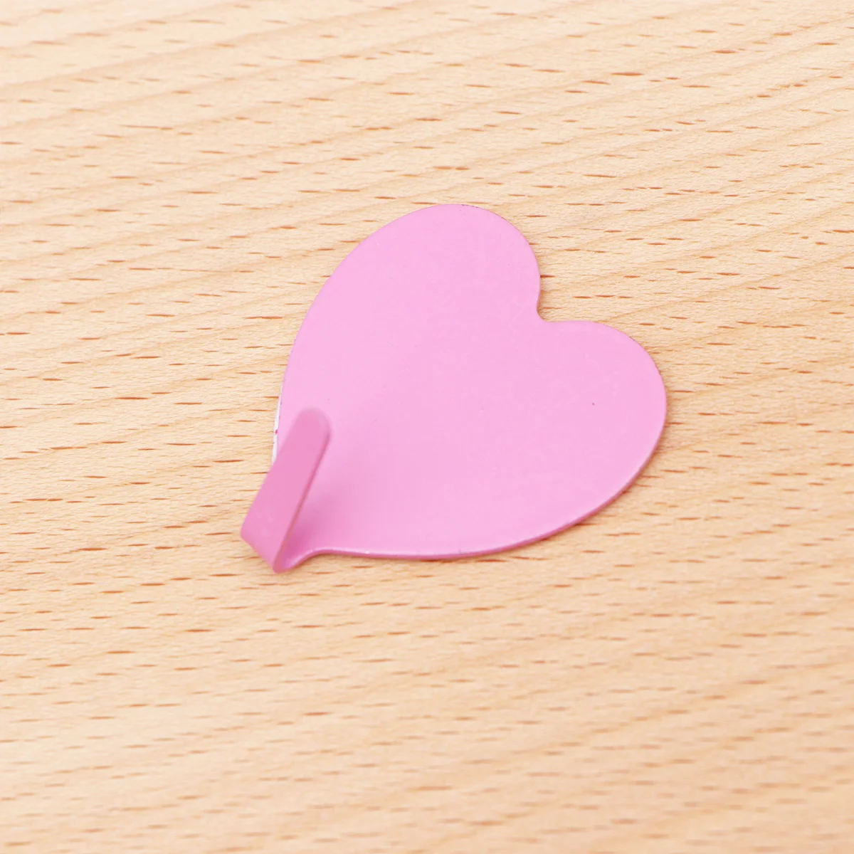 

1PC Sticky Hook Wall-mounted Stainless Steel Heart Seamless Clothes Hook for Bathroom Kitchen