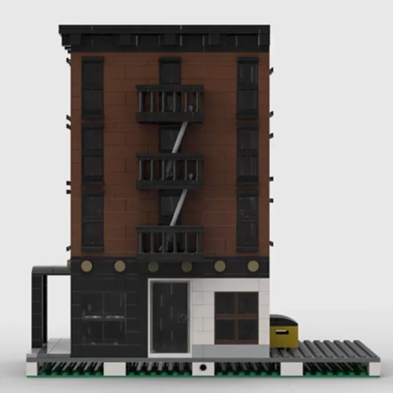 Moc Building Bricks Модель городского вида на улицу Нью-Йорк Квартира Технология