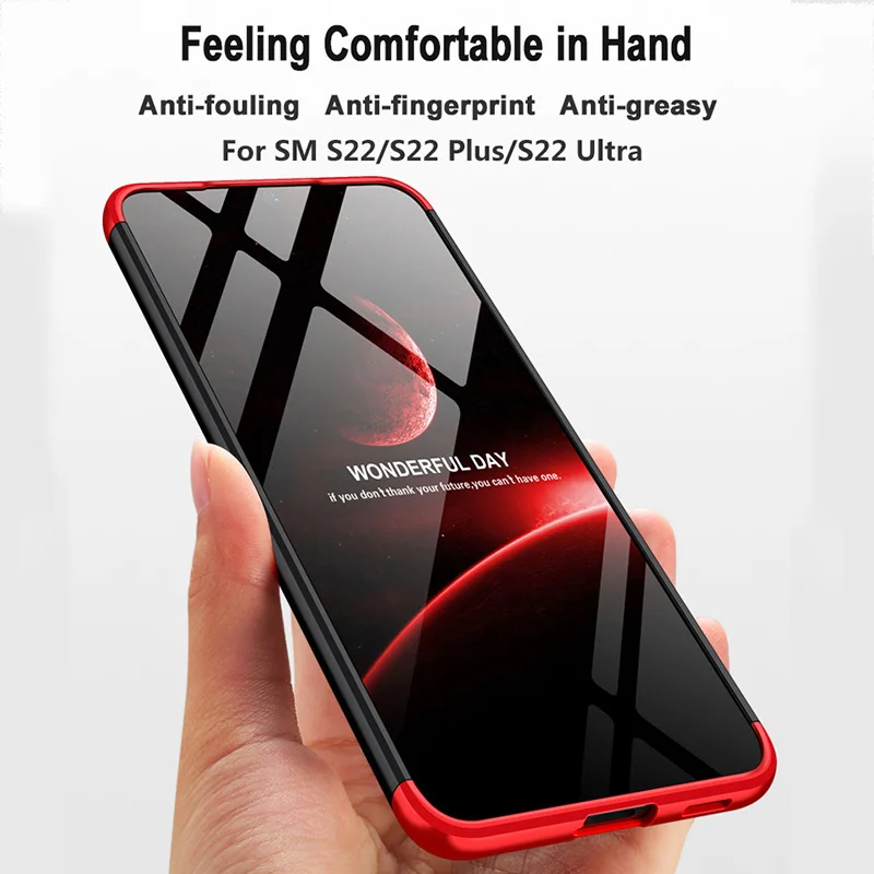 

Чехол из поликарбоната для телефона Samsung Galaxy S22 S22Plus S22Ultra, противоударный роскошный чехол с защитой от отпечатков пальцев для samsung s22 plus s22 ultra