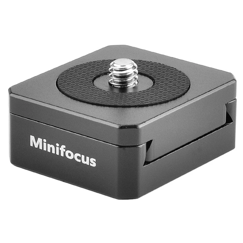 

MINIFOCUS Quick-Release Plate Adapter Bracket V-Shaped Mini Quick-Release System Universal 1/4 Thread for Tripod Ball Head