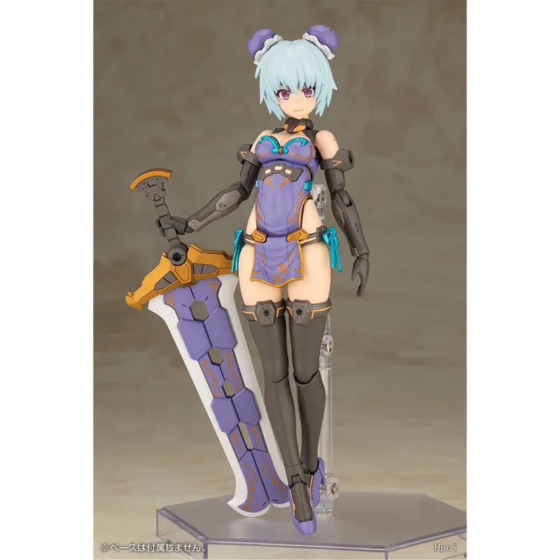 Фото В наличии, натуральная Kotobukiya Frame Arms Girl Model Kit Hresvelgr Qipao Ver, коллекция аниме-фигурок, сборная модель, игрушки для мальчиков №3