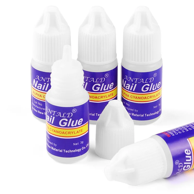

5PCS/Pack Nail Glue Fast-dry Adhesive Nail Rhinestone Tool Setacrylic Rhinestones Decorations Nail Glue False Tip Manicure Tool