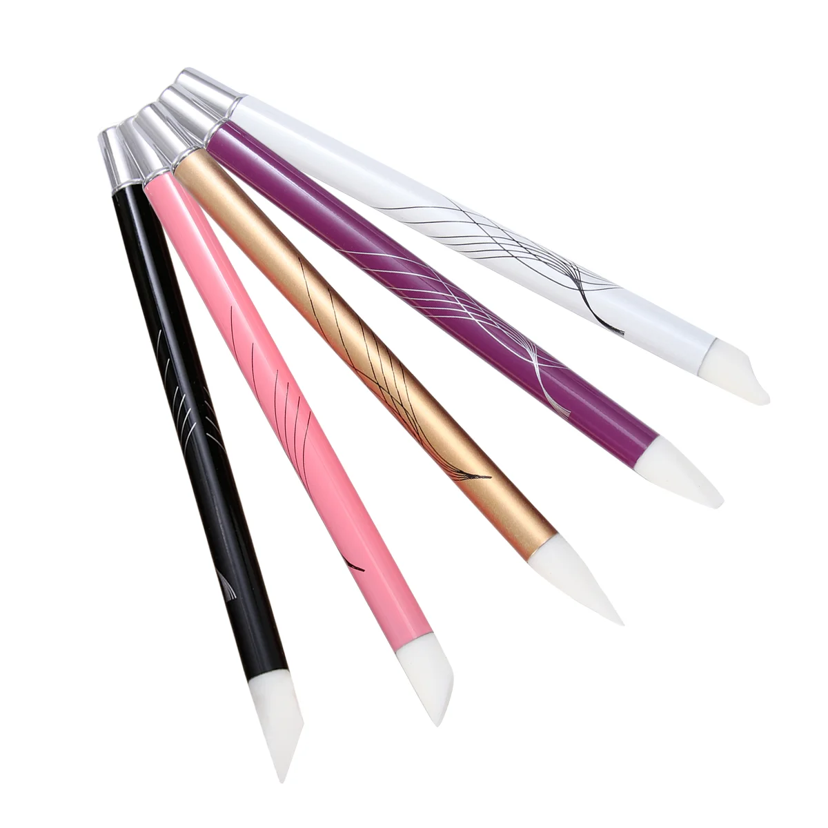 

5 Pcs Nail Brush Liner Fake Nail Pen Manicure Tools Nail Sculpting Pen Nail Tool Hollow Out Nail Drawing Brush