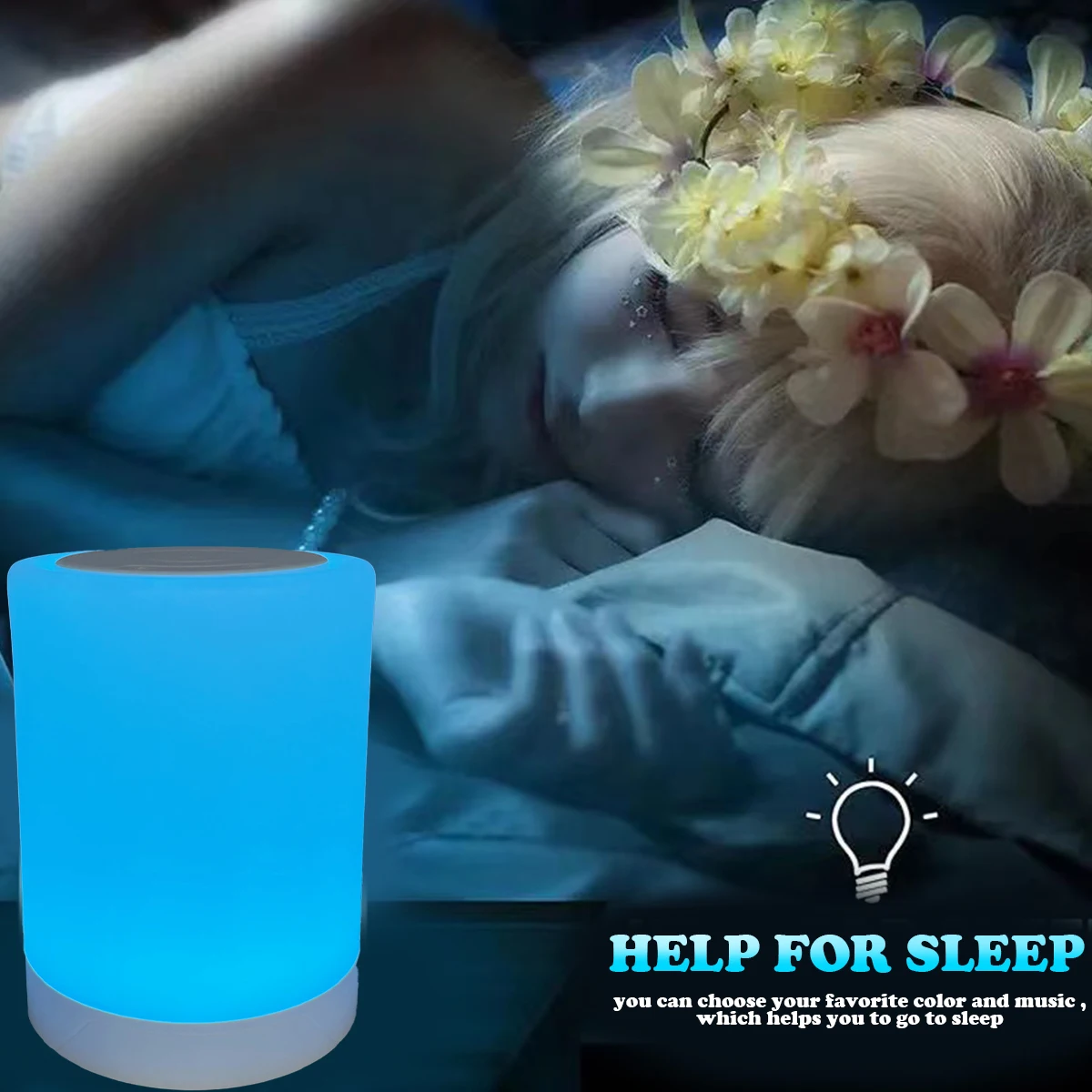 

Миниатюрный ночник с сенсорным управлением, прикроватный ночной Светильник льник с вешалкой, приглушаемые прикроватные лампы для малышей, с зарядкой от USB, сенсорный светильник