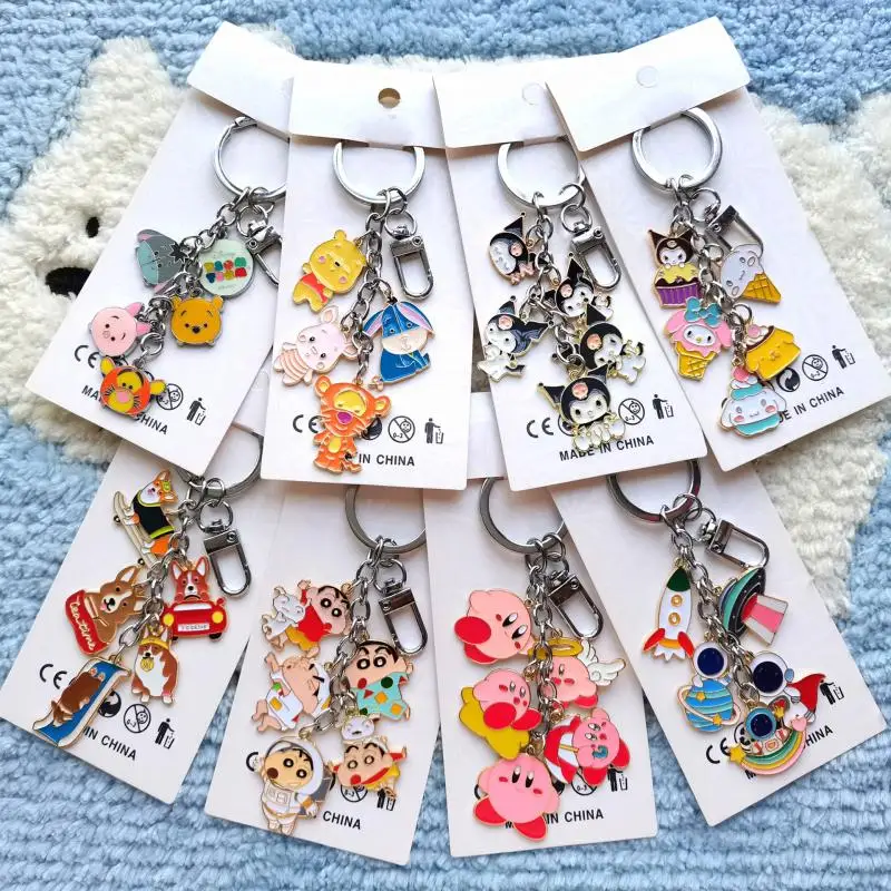 

Брелок для ключей Sanrio Kuromi Cinnamoroll Kawaii Crayon Shin-Chan