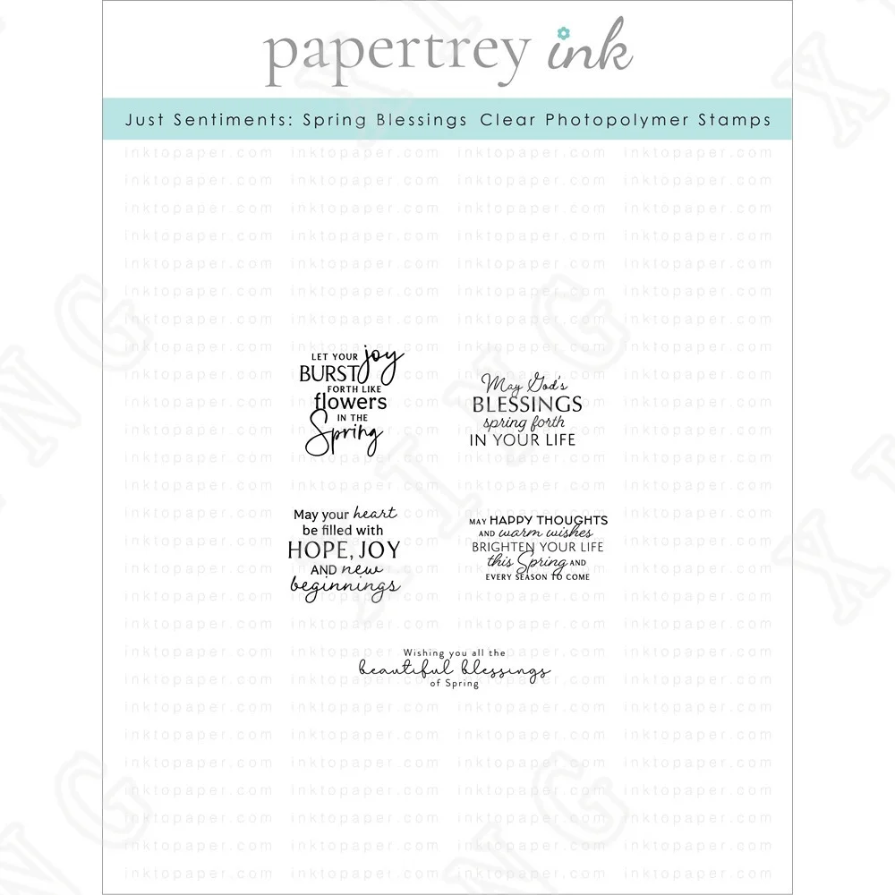 

New Just Sentiments Spring Blessings Silicone Stamps Scrapbook Diary Decoration Embossing Template Diy Greeting Card Handmade