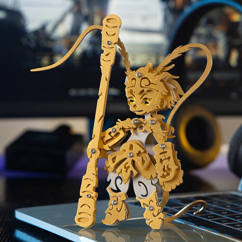 Цветной 3D металлический пазл MOKR маленький подарок Ву Конг и игрушки для детей