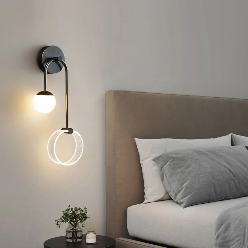 Современный светодиодный настенный светильник домашний декор прикроватный для