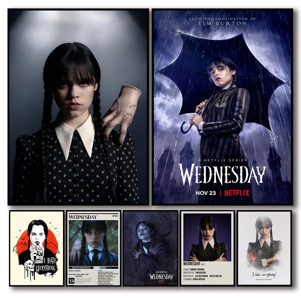 Современный стиль тема Аддамса холст с принтом без рамы произведения искусства