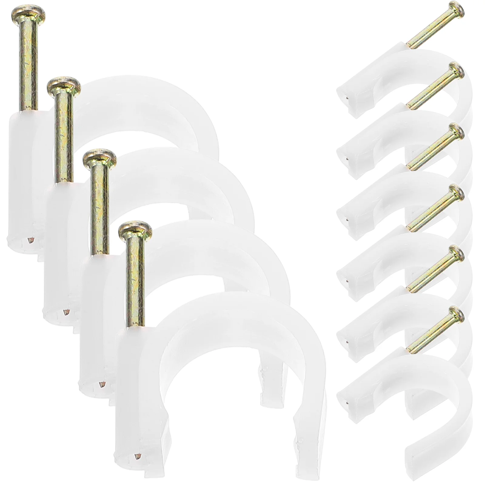 50 шт. зажимы для коаксиального кабеля стальной провод гвоздей Ethernet удлинитель