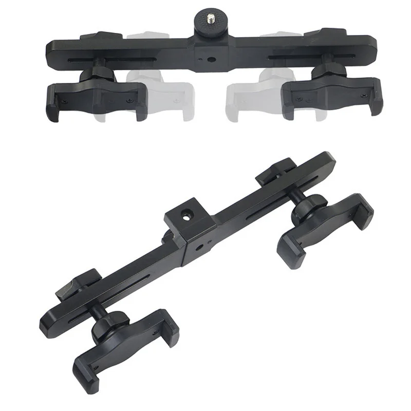 Универсальный держатель для телефона регулируемый двойной кронштейн с зажимом