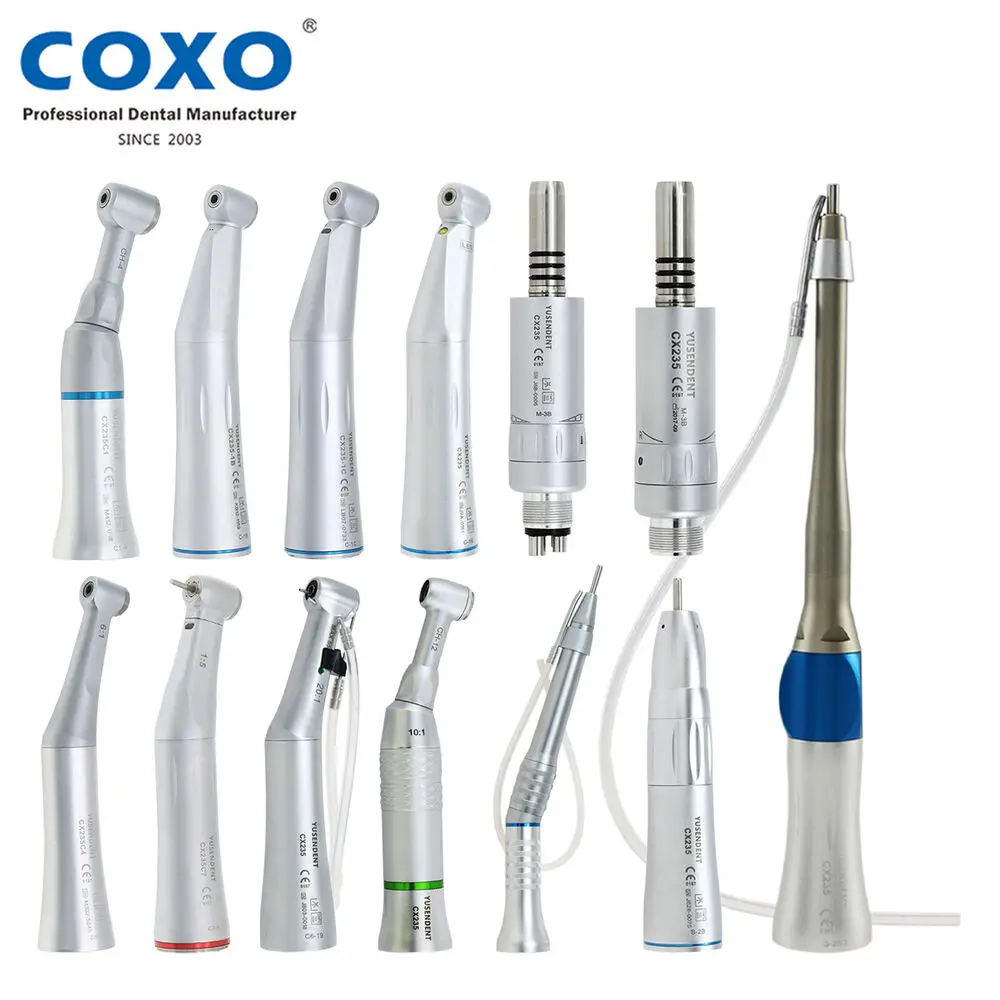 

COXO CX235 Dental Low Speed 1:1 1:5 6:1 10:1 20:1 Implant Contra Angle