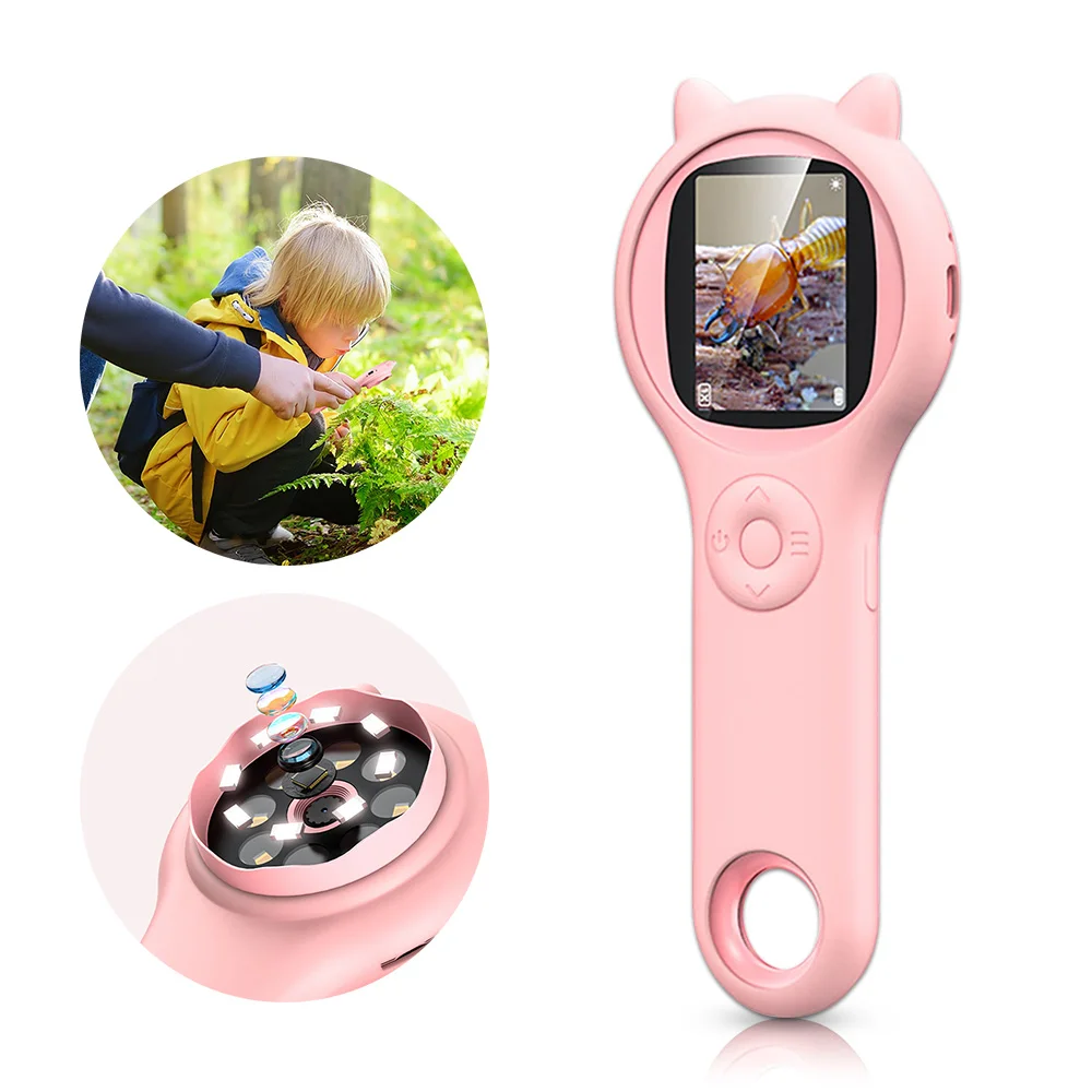 8-светодиодная цифровая лупа супер макрообъектив 2 0 HD IPS-экран