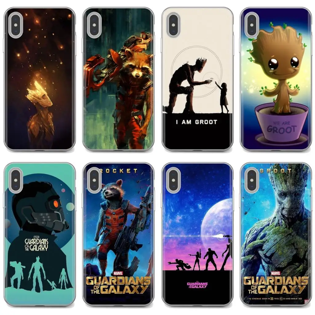 Мягкий чехол для Galaxy A10 A30 A40 A50 A60 A70 a12 a31 a41 A51 a51 a20e a21s a32 a52 a72 Стражи Галактики Герои