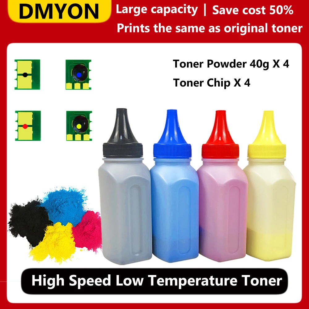 125A 540A CB 541A 542A 543A Toner Powder Rest Chip Compatible for HP Color LaserJet CP1517ni CP1518ni CP1519ni CM1312 Cartridges