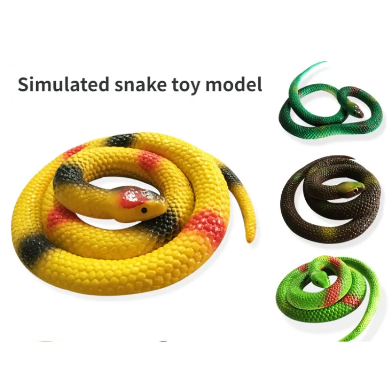 Реалистичная Пластиковая Игрушка-змея Искусственная Рептилия Блестящая