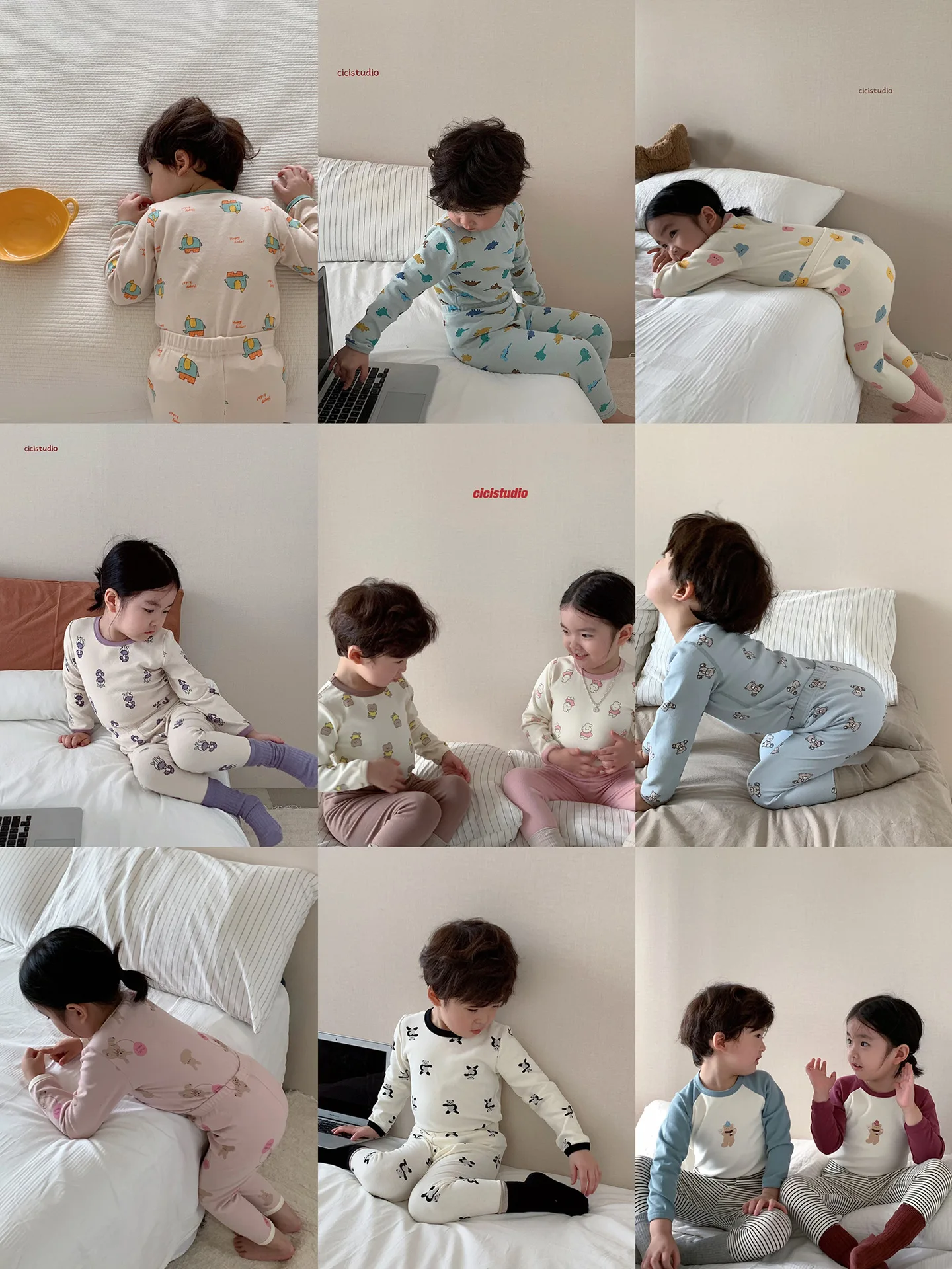 

Весенне-осенние пижамные комплекты для маленьких мальчиков и девочек, детская пижама с длинным рукавом, комплект для малышей, детский корейский хлопковый костюм с принтом для отдыха