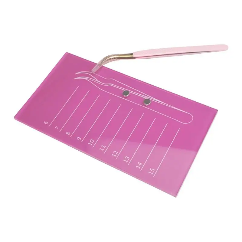 

Magnetic Tweezer Holder Eyelash Grafting Tweezer Tray Easy To Clean Eyelash Board Glue Cup Tool For Girls Women Mothers Friends