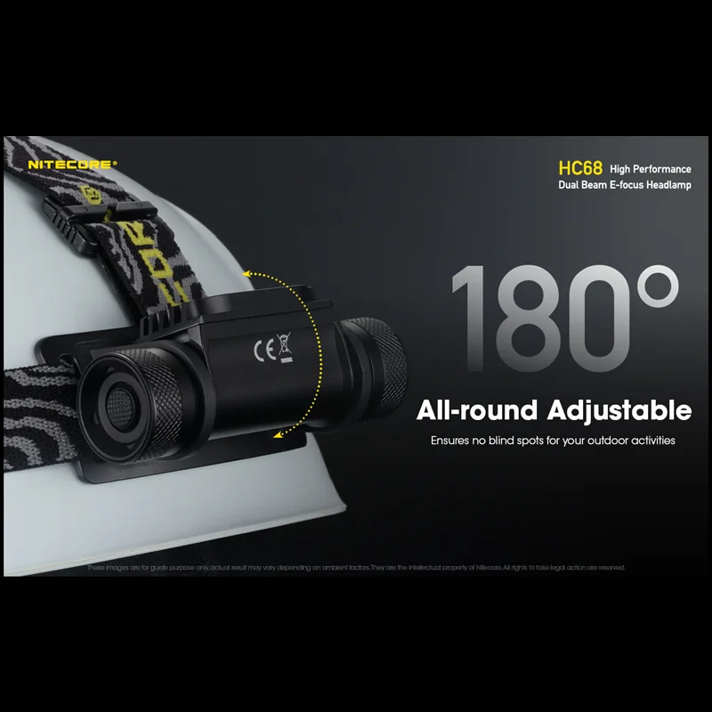 Продажа Налобный фонарь NITECORE HC68, 2000 лм, с аккумулятором NL1835HP