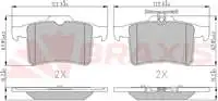 

AA0669 for brake pad rear JAGUAR XF I (X250) XFR-S 0915 XJ (X351) 09