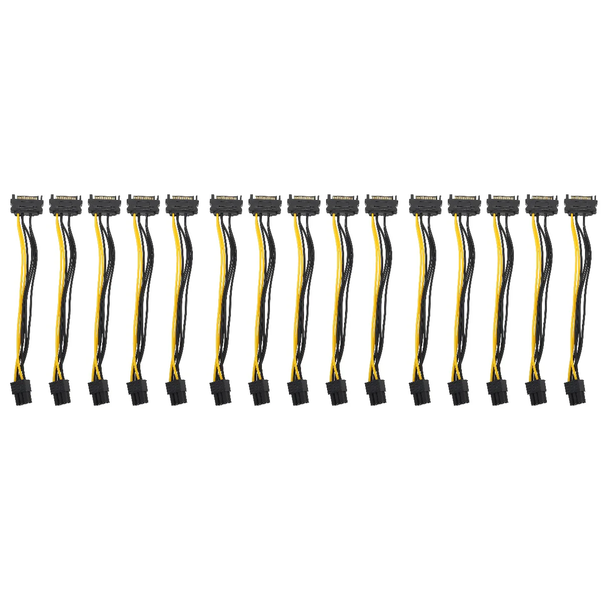 

Power Cable Cord Gpu Graphics Extension 15Pin 6Pin Adapter Splitter Pcie Pin Wire Pci E Accessory