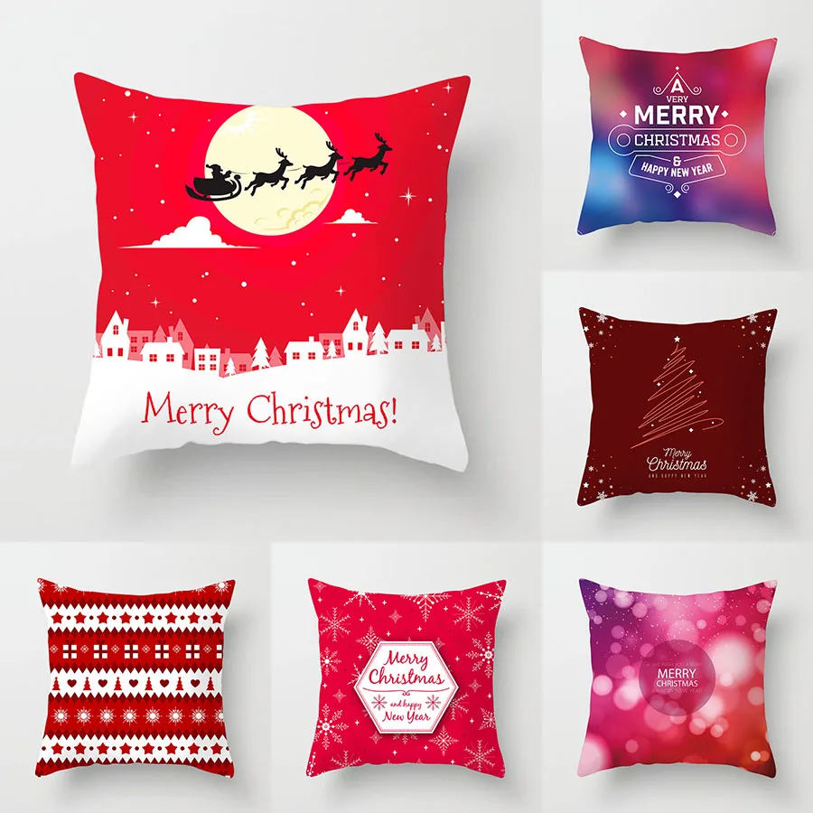 

2022 New Christmas Decoration Pillowcase Santa Claus Pillowcase Pillowcase Merry Christmas Gift Pillowcase