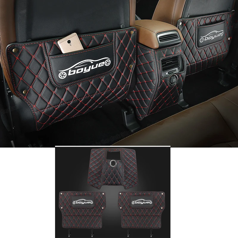 

Car Rear Seat Armrest Anti-kick Mat for Geely Boyue Atlas emgrand x7 sport 2016 2017 2018 2019 2020 Interior 2021 Accessories