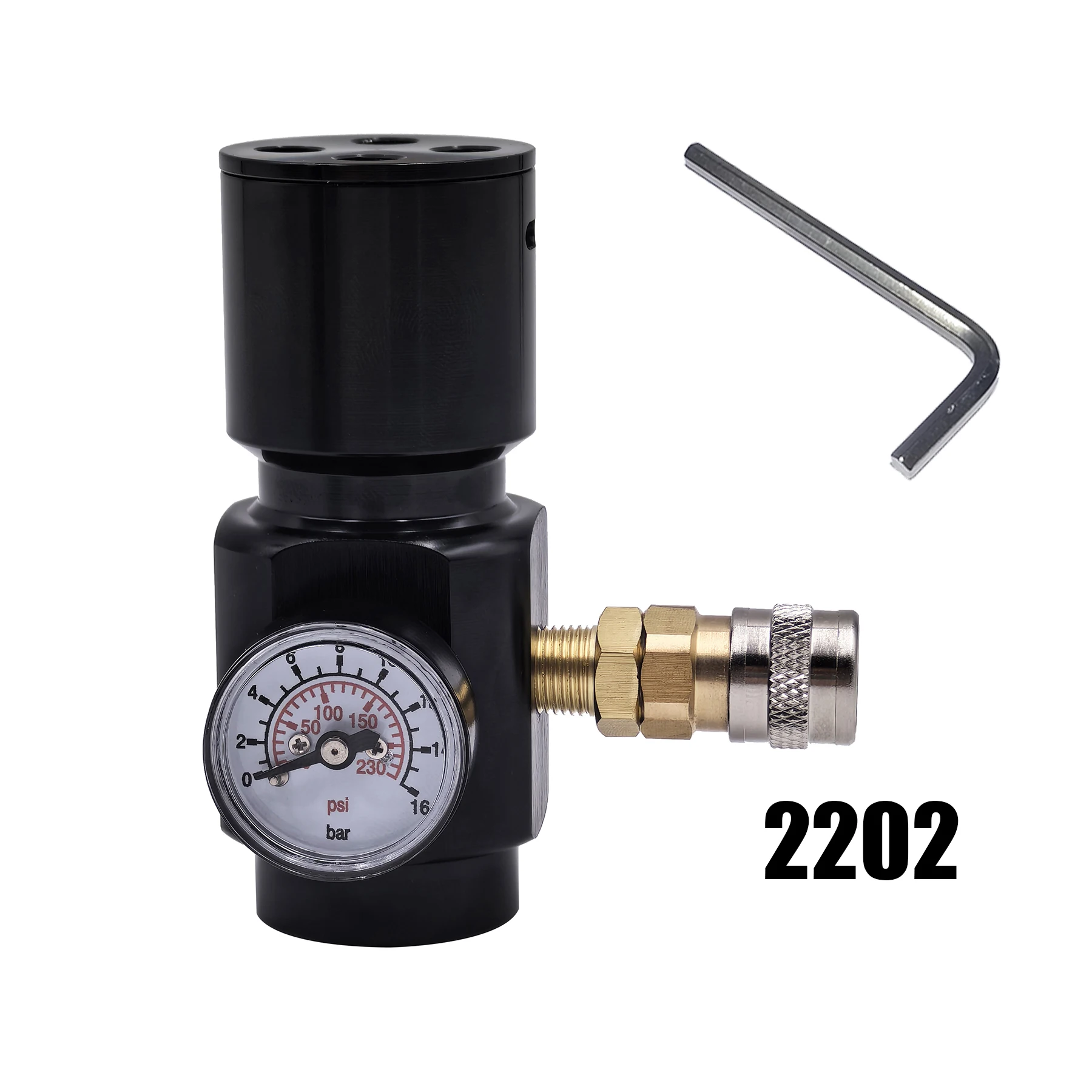 

HPA Air портативный микро-регулятор CO2, Регулятор низкого давления 0-psi, американский стандарт, адаптер, аксессуары для пневматических инструментов