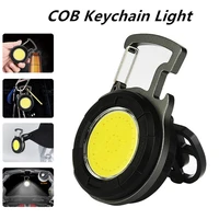 led flashlight work light portable pocket flashlight keychain usb rechargeable for outdoor camping small light corkscrew