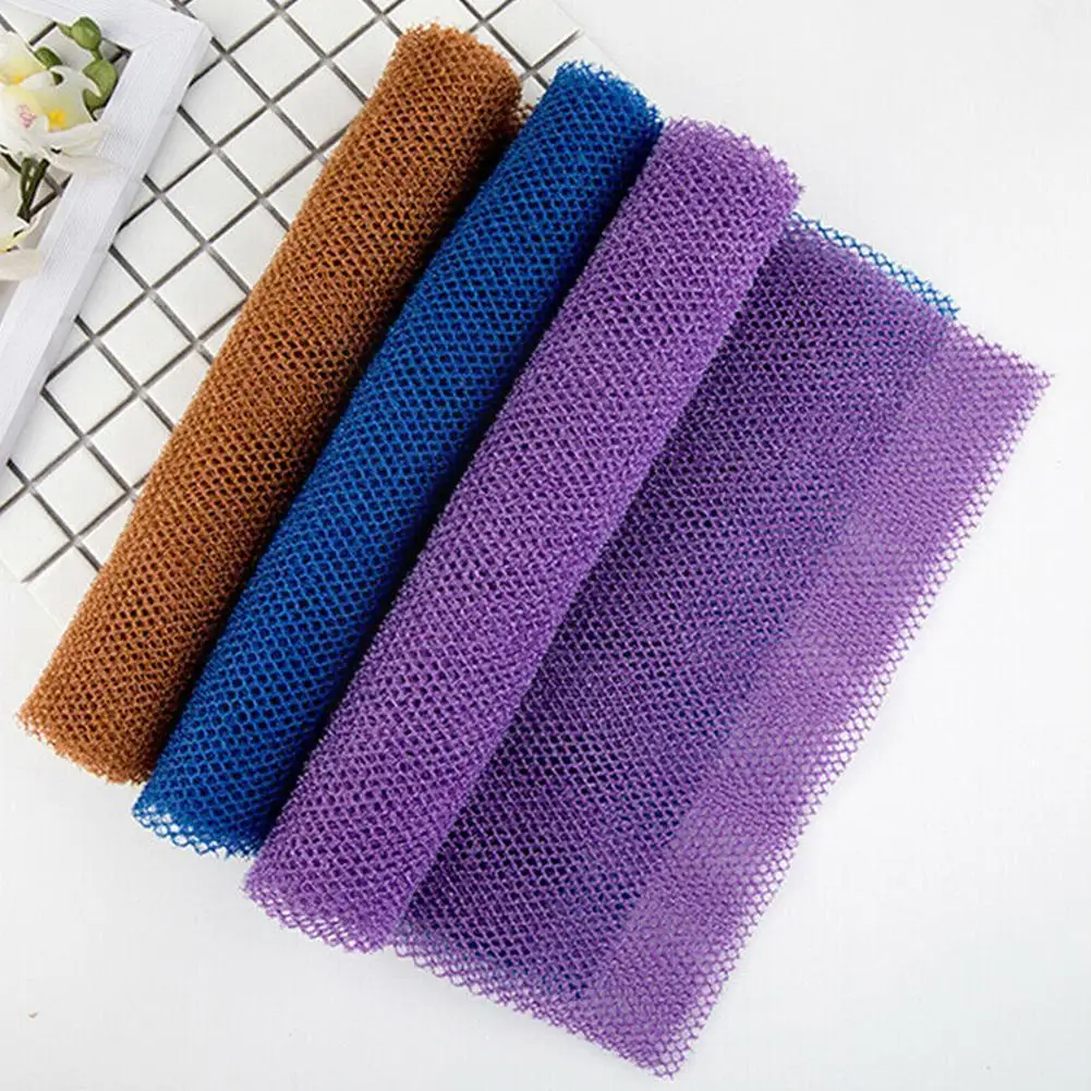 

1pc Nylon Mesh Bath Shower Body Washing Clean Exfoliate Puff Scrubbing Towel Cloth Scrubber Soap Bubble For The Bath Like L R5G8