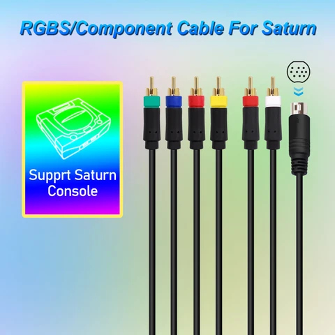 TicKnot 1,8 м RGBSC кабель для Sega Saturn/Mega Drive Компонентный кабель игровой консоли для Nintendo N64