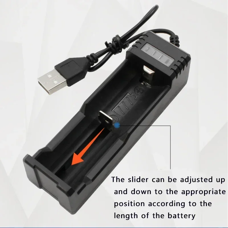 Зарядное устройство 1 слот 18650 USB