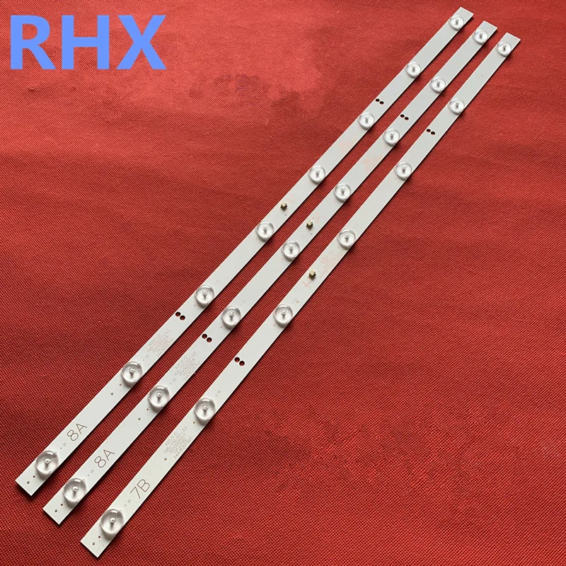 Светодиодная задсветильник вая лента для 32PFL3046 32PFL3042 T3 light bar GC315D07 GC315D08-ZC14F 8LED + 8 светодиодный + 7 светодиодный 63CM 3V 100% Новинка