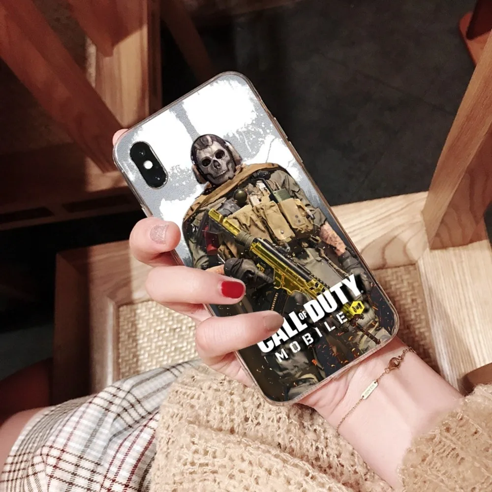Чехол для телефона C-Call Of D-Duty iPhone 16 15 14 13 12 Mini 11 Pro XS Max X XR SE 6 7 8 Plus мягкий силиконовый