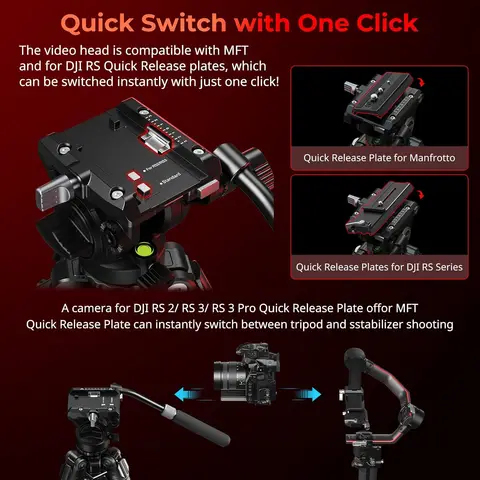 EACHSHOT Профессиональный гидравлический штатив TRIBEX SE