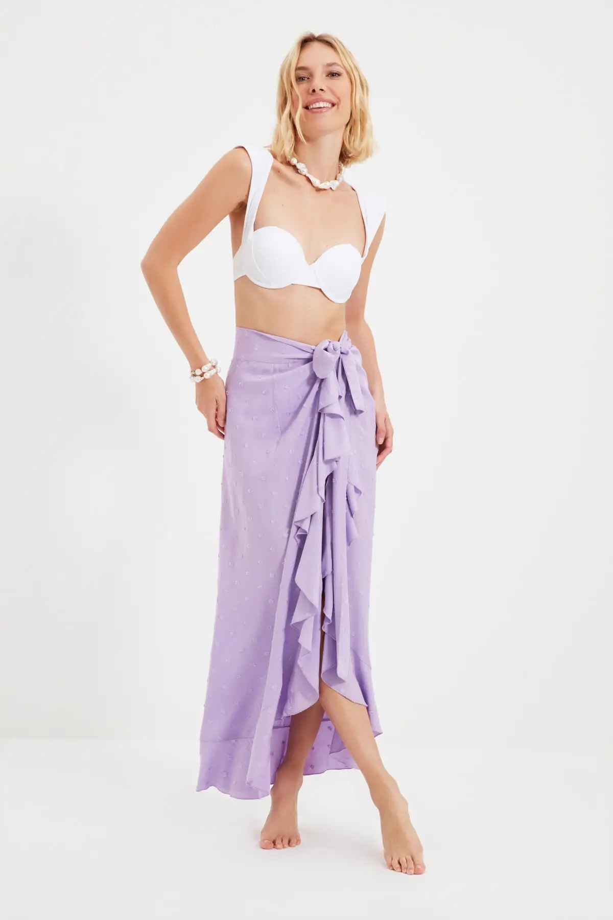 

Trendyol Gusset Flounces Skirt TBESS21ET0617